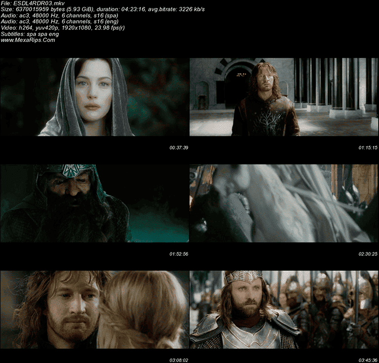 El señor de los anillos_ El retorno del rey 2003 CAPTURAS El señor de los anillos_ El retorno del rey 2003